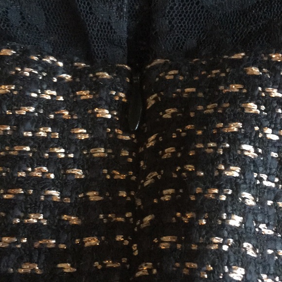 The Limited Cocktail Party Dress, Black Lace and Black & Rose Gold, size 8 - Picture 6 of 13